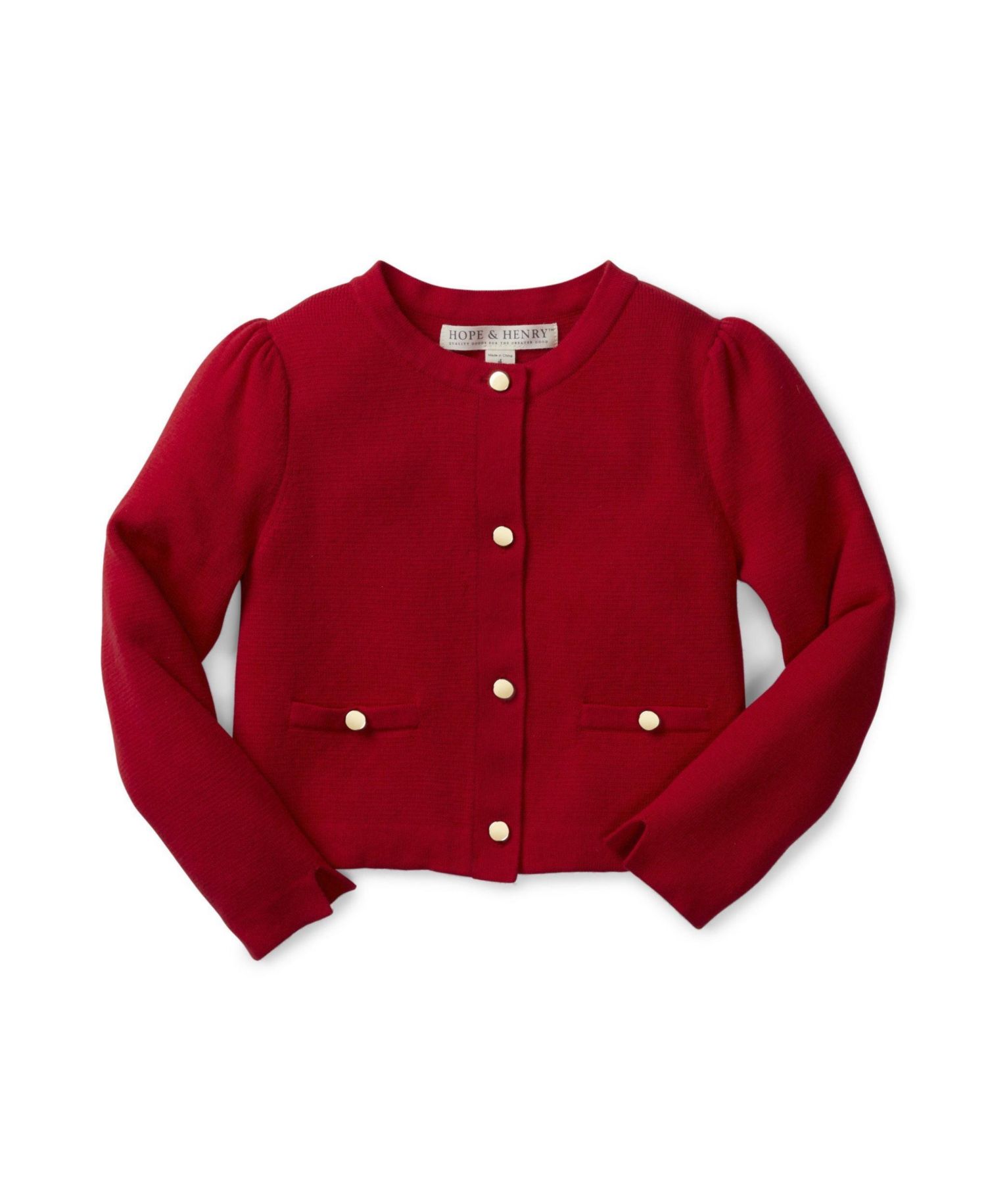 Baby Girls Hope and Henry Milano Stitch Cardigan