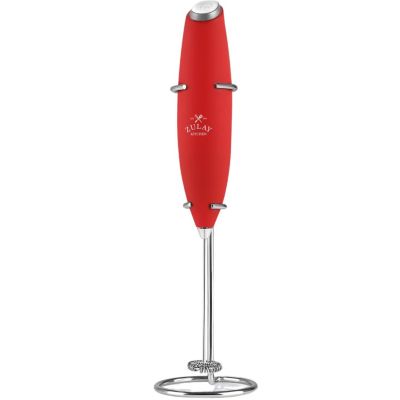 Handheld Milk Frother Stainless Steel Single Whisk with Stand