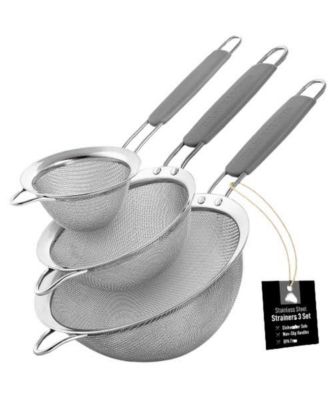 Zulay Kitchen Kitchen Strainer 3 Pc. - Macy's