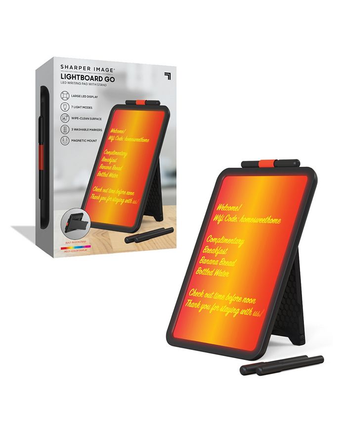 Sharper Image CLOSEOUT! Lightboard Go LED Writing Pad Set Macy's