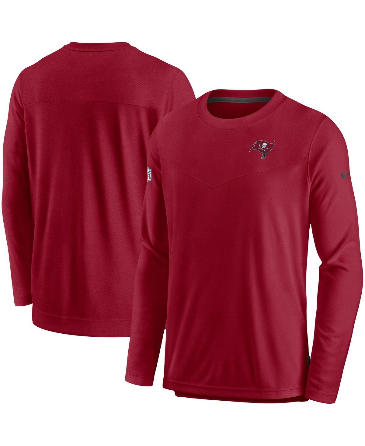 Men's NikeTampa Bay Buccaneers Sideline Lockup Performance Long Sleeve T-shirt - Red