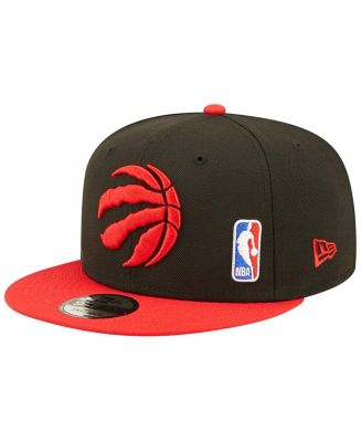 Men's New Era Black, Red Toronto Raptors Back Letter Arch 9FIFTY ...