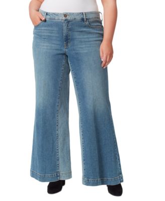 Jessica Simpson - Trendy Plus Size True Love Wide-Leg Trouser Jeans