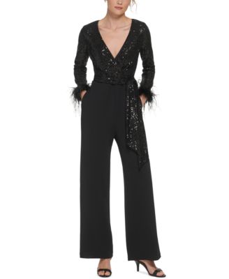 macy's long sleeve jumpsuit