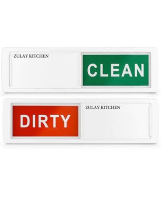 Dishwasher Clean Dirty Magnet Sign - For Stainless Steel & Other Magnetic Surfaces