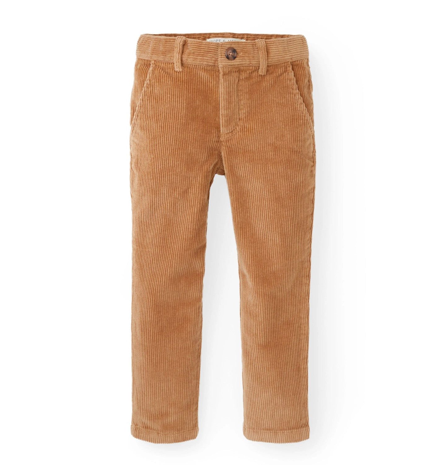 Брюки Hope & Henry Organic Corduroy Pant для мальчиков-малышей, цвет: Средний коричневый — фото 1