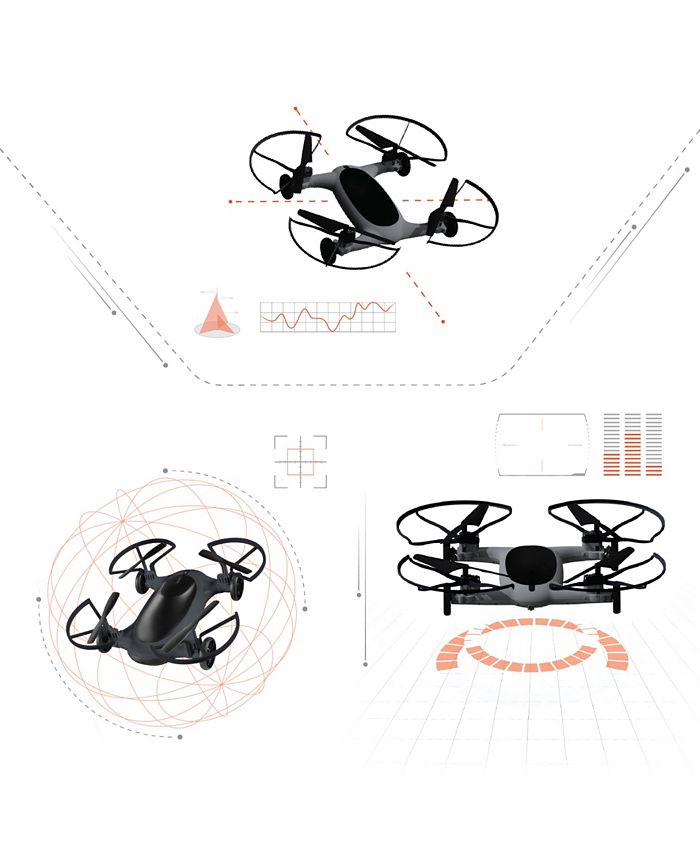 Sharper Image Toy Fly Plus Drive Dual Function Vehicle Drone Set, 7