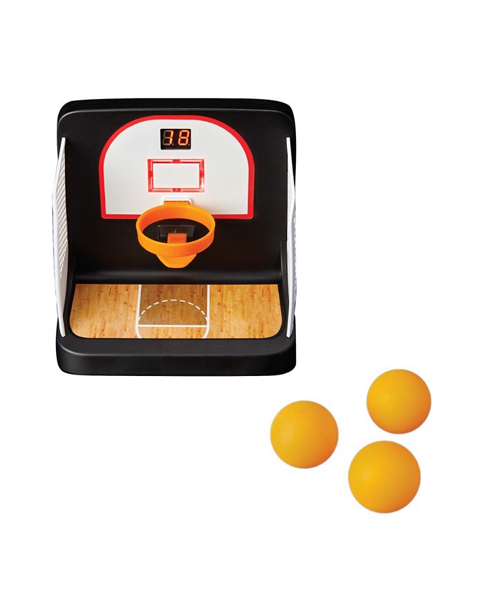 Black Series Motorized Basketball Hoop Game with Balls Set, 4 Piece