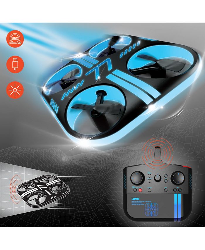Sharper Image Lumo Stunt Remote Control Glow Drone Macy
