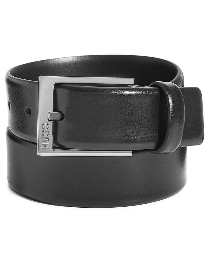 Leather belt Versace Black size Not specified International in