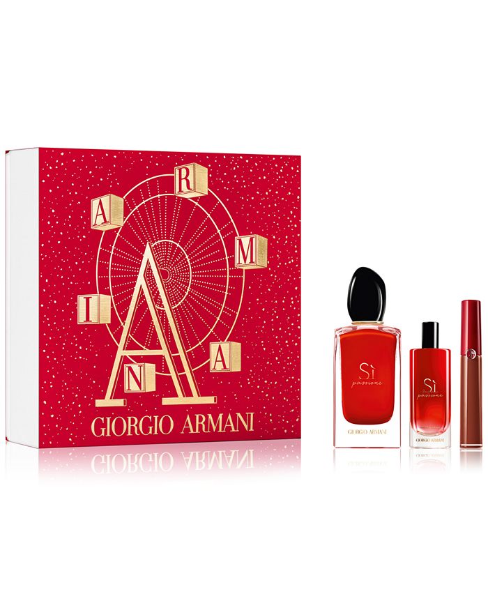 Giorgio Armani 3-Pc. Sì Passione Eau de Parfum & Lip Maestro Gift