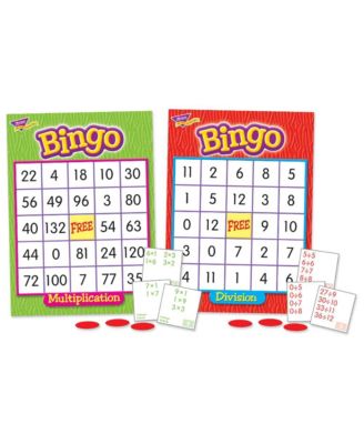 Trend Enterprises Multiplication Division Bingo Skill Game