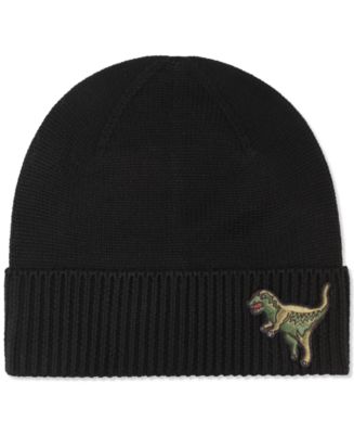 COACH Tyrannosaurus Rex Patch Beanie - Macy display picture 3