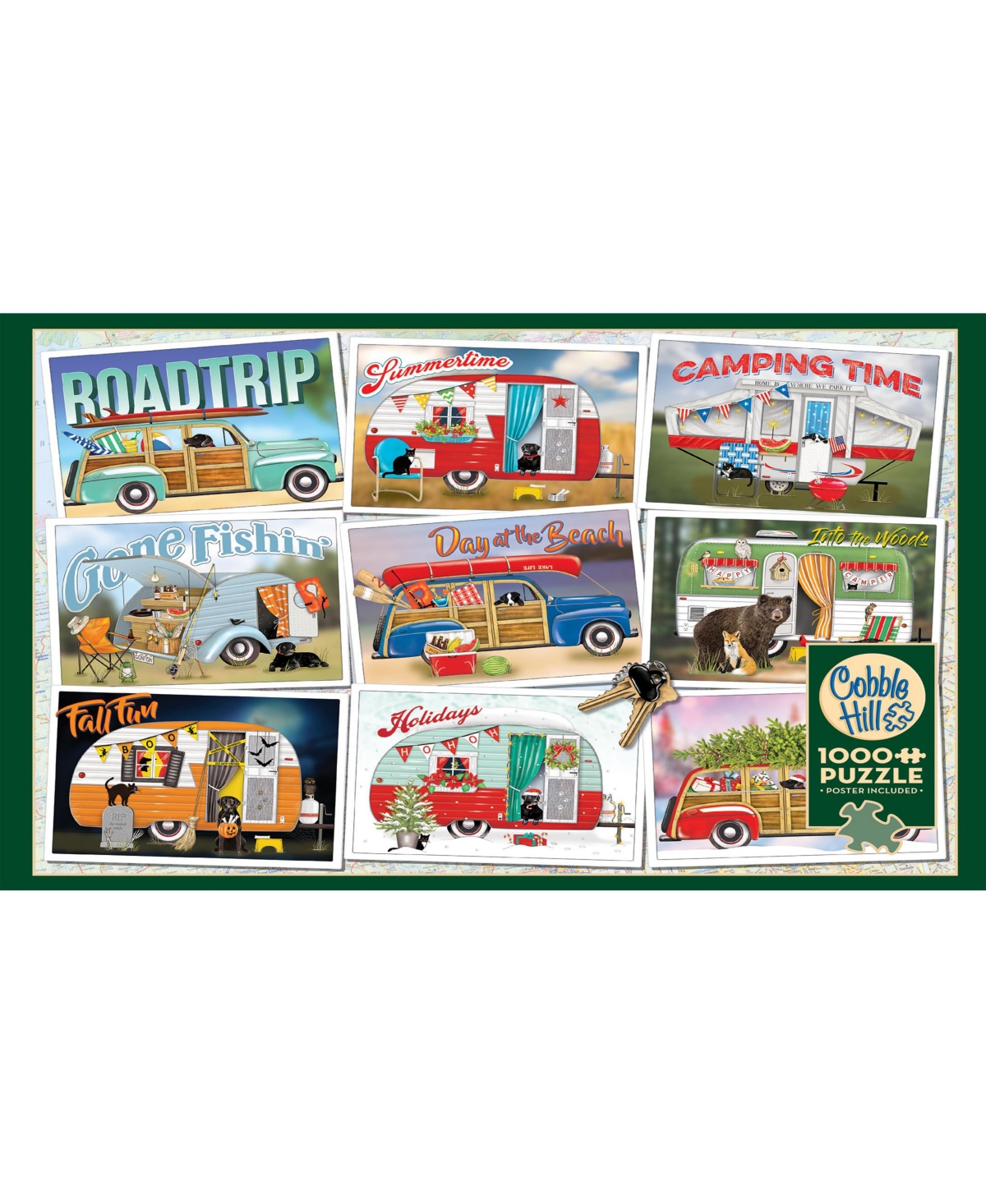 Cobble Hill Puzzle Company Mary Lake-Thompson - Hitting The Road - 1000 Piece