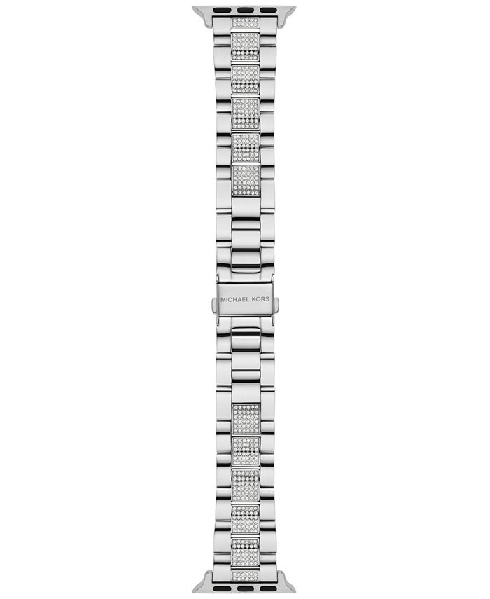 Michael Kors Women s Silver Tone Stainless Steel Band for Apple