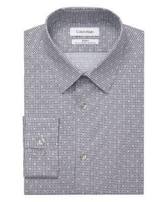 Calvin Klein Men s Steel Slim Fit Stretch Wrinkle Free Dress Shirt Macy s