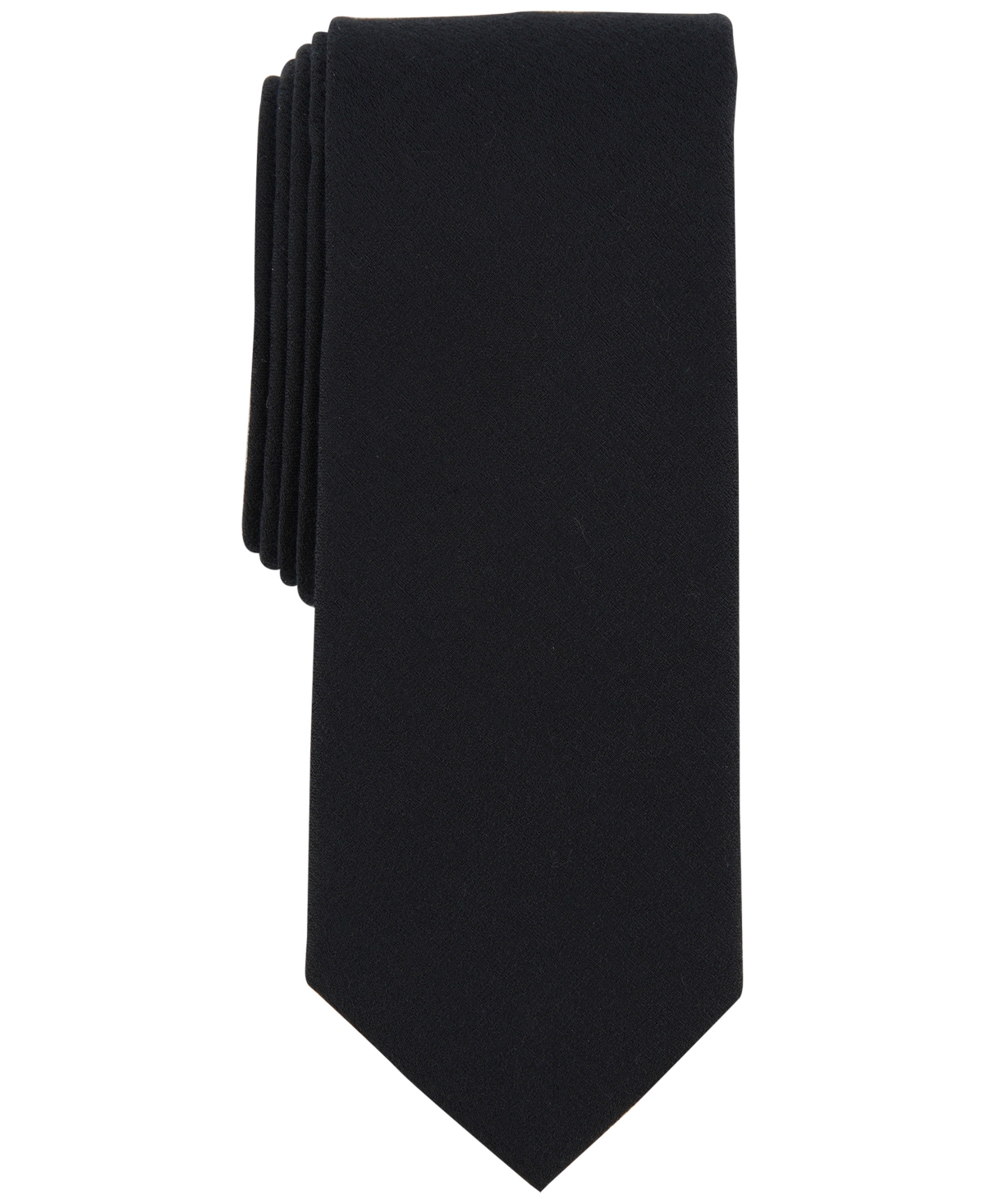 Men's Bolans Solid Tie, Created for Macy's - Black