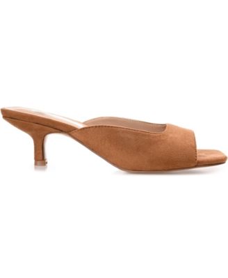 Women's Larna Square Toe Slip On Kitten Heels
