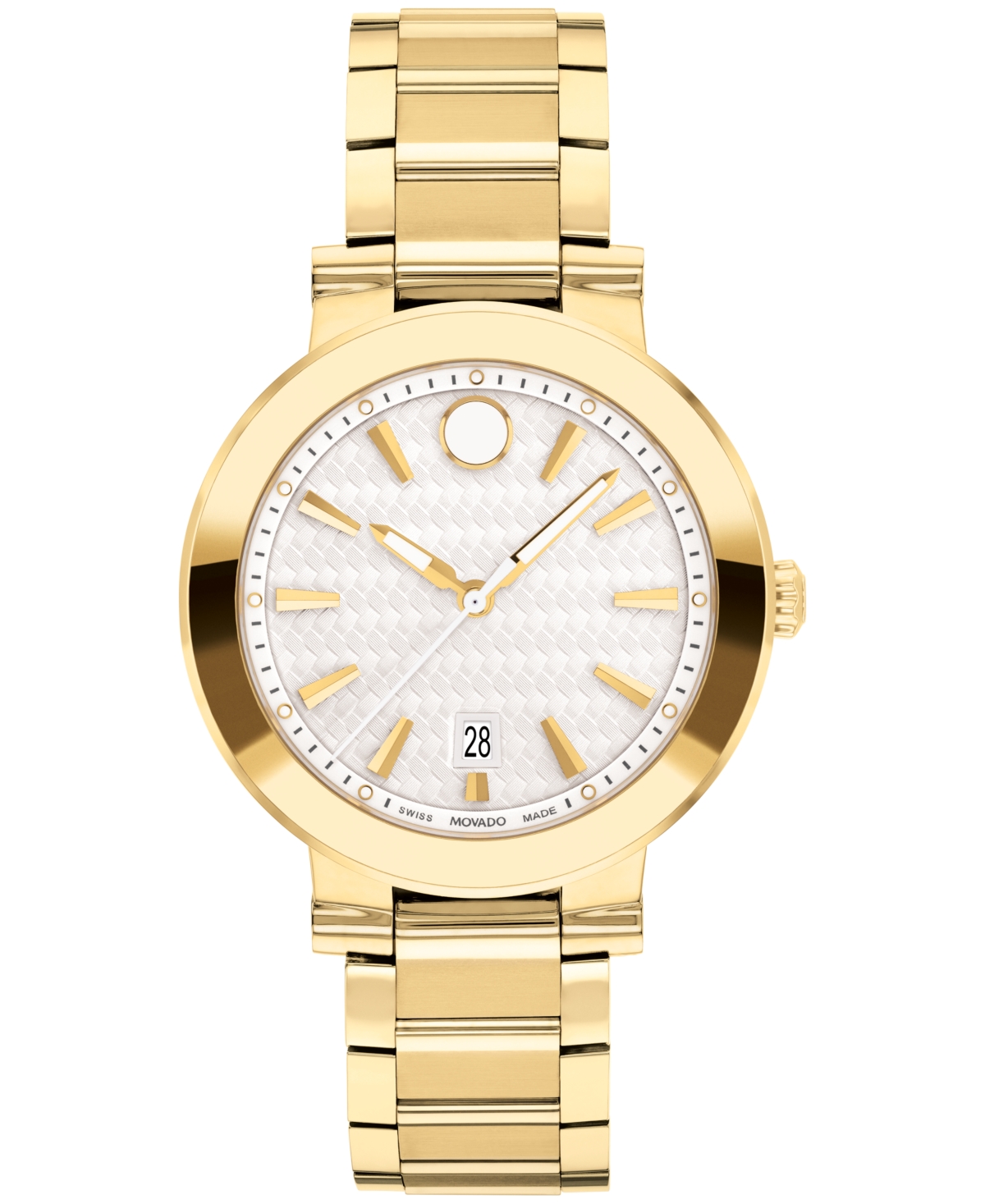 Women's Vizio Swiss Quartz Light Yellow Pvd Bracelet Watch 32mm - Gold