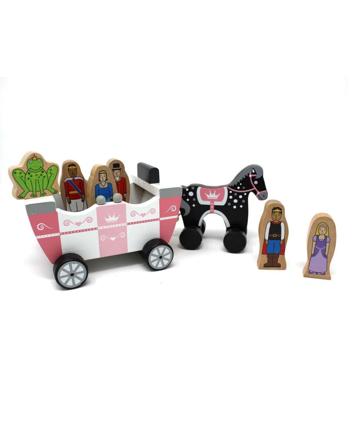 Jack Rabbit Creations , Inc. Wooden Magnetic Princess Carriage Play Set In Multi