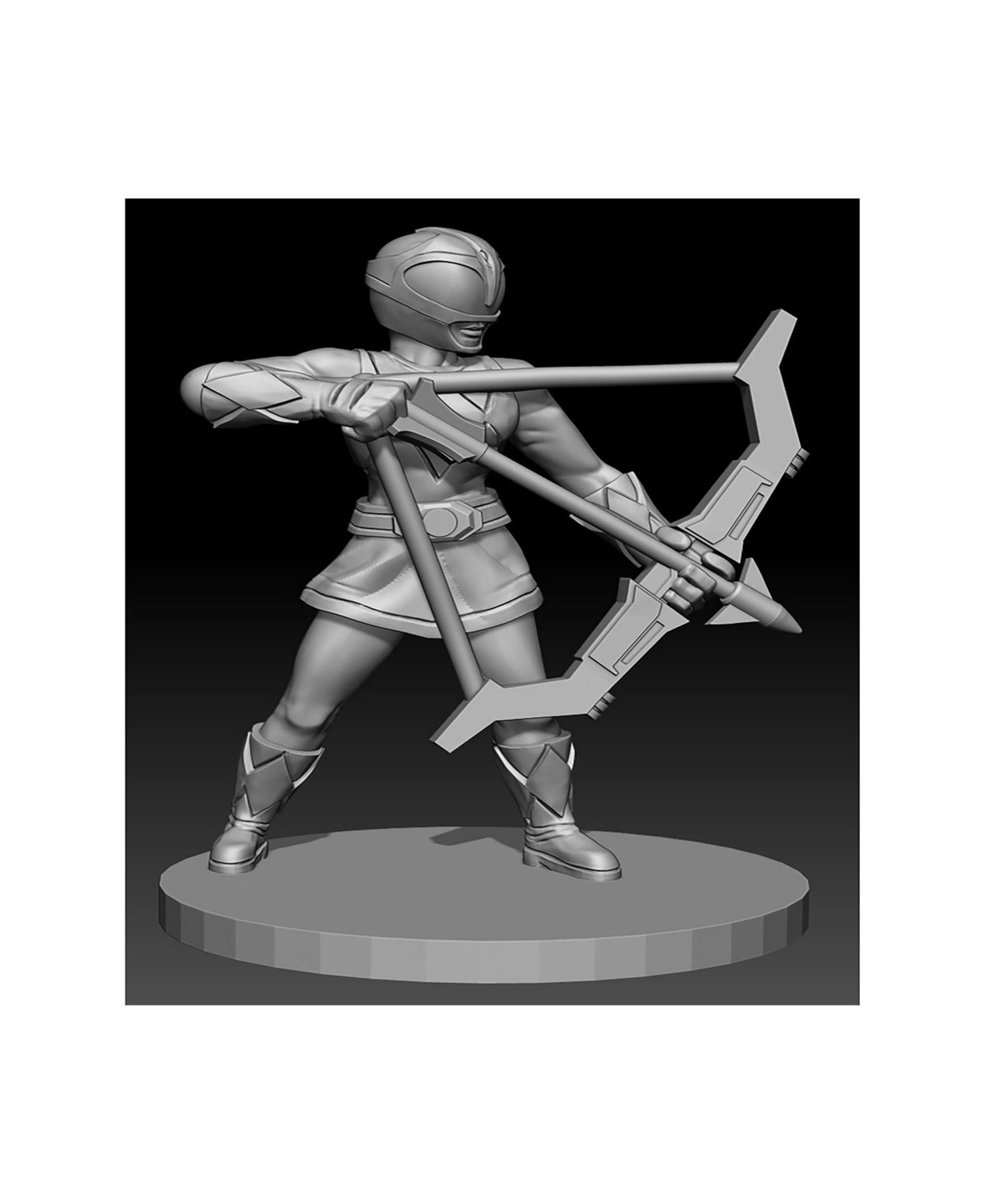 Детские фигурки Renegade Game Studios Power Rangers 28mm Unpainted 12-Piece Miniatures Set, Ages 14+ — фото 2