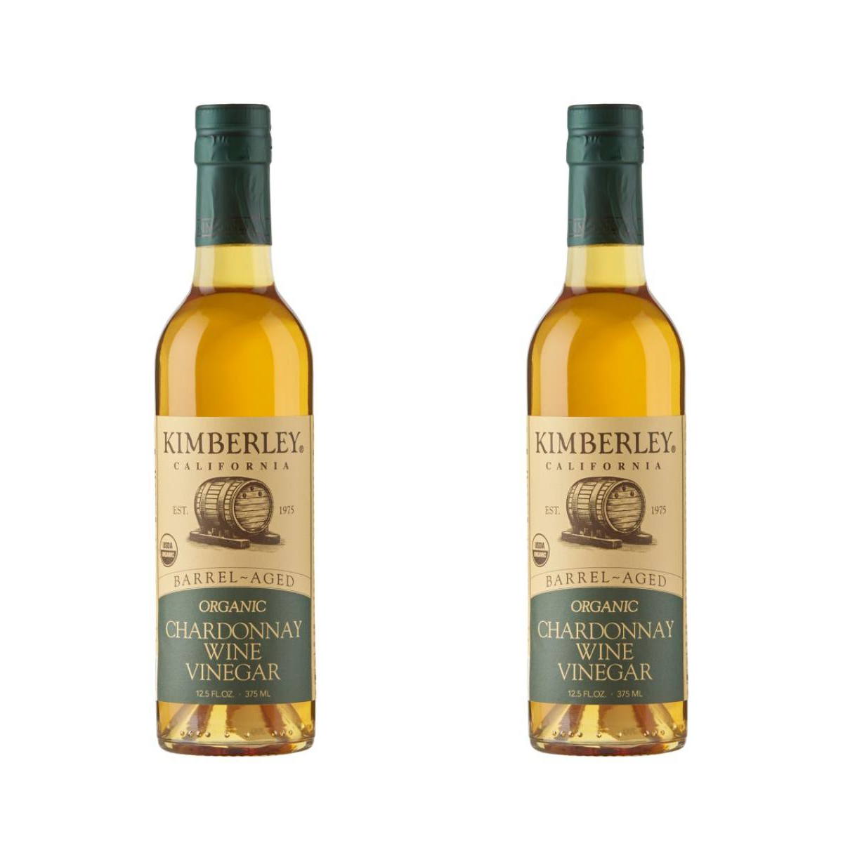 Kimberley Organic Chardonnay Vinegar 375 ml (2 Pack)