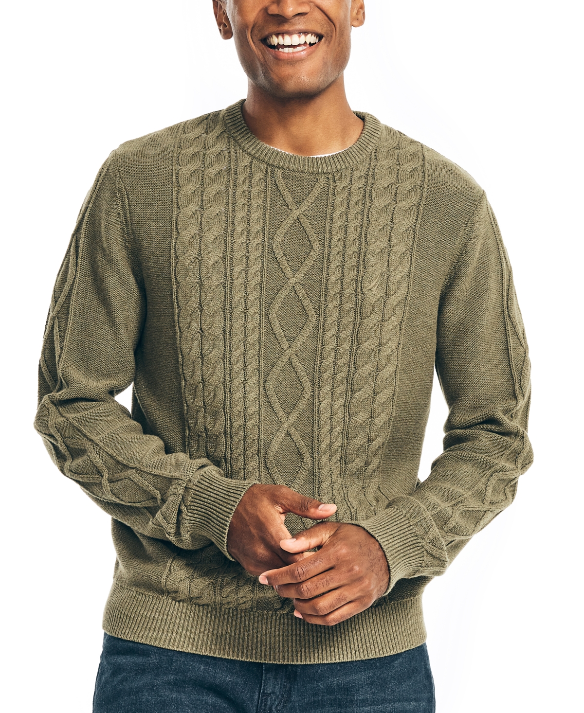 Nautica Men s Cable Knit Sweater Smart Closet