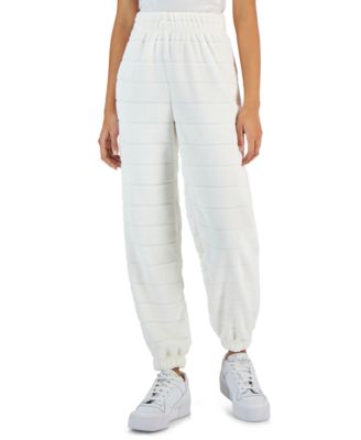Crave Fame - Juniors' Faux-Fur Embossed Jogger Pants