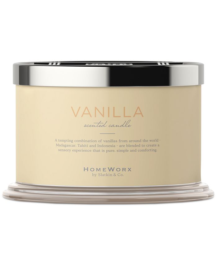 HomeWorx By Slatkin & Co. Vanilla Scented Candle, 18 oz. Macy's