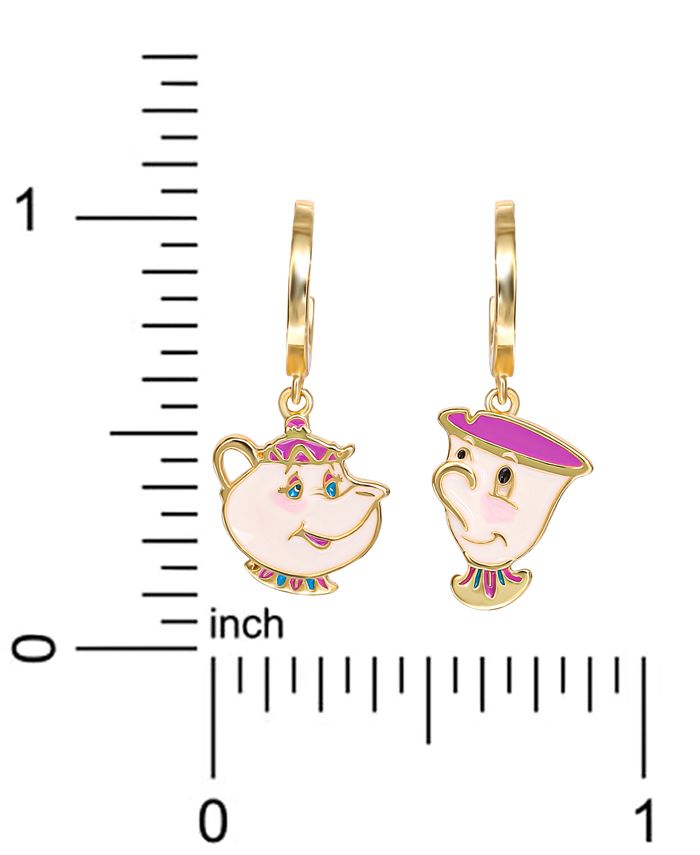 Disney X Coach Mickey Mouse And Flower Bee Mismatch Earrings