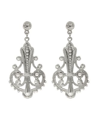 2028 Large Filigree Drop Post Earrings - Macy's