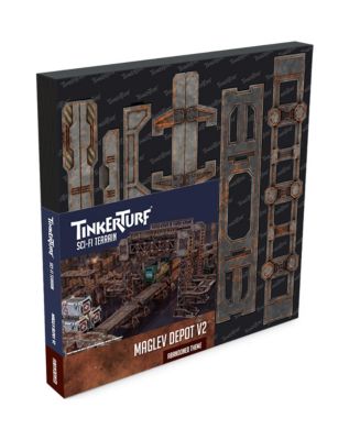 TinkerTurf Sci-Fi Terrain MagLev Depot v2 Abandoned Theme - Macy's
