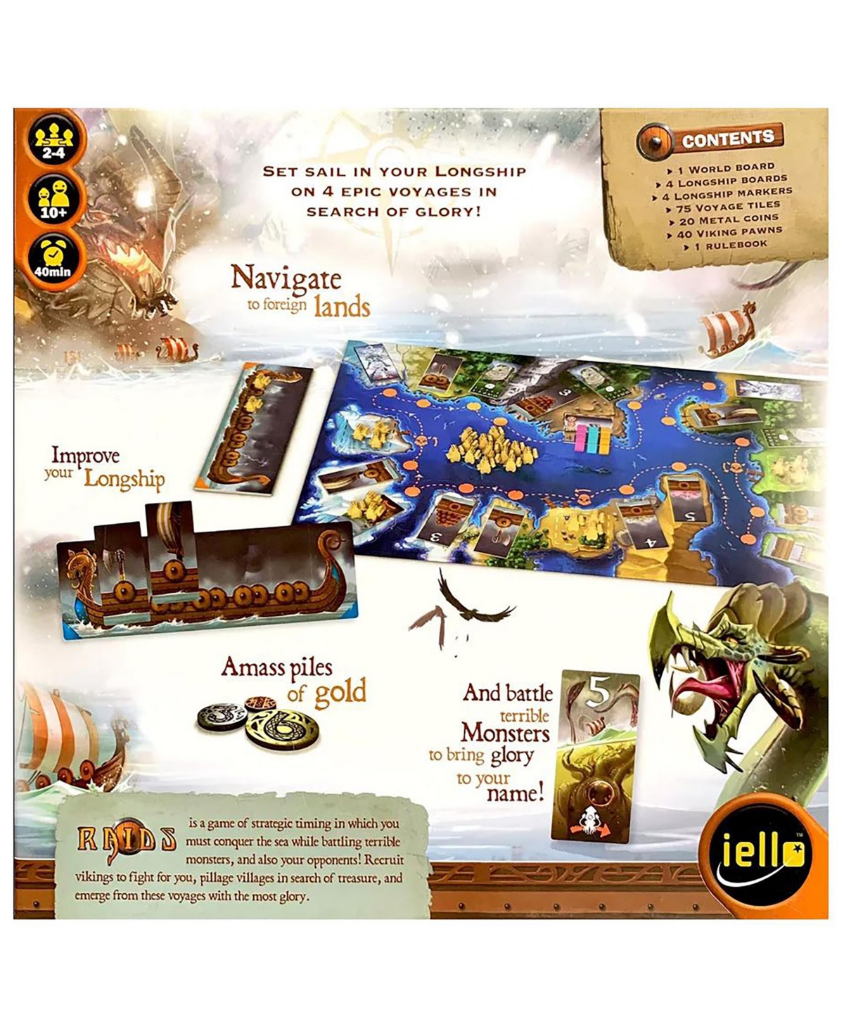 Shop Iello Raids  Strategic Timing Board Game Family In Multi