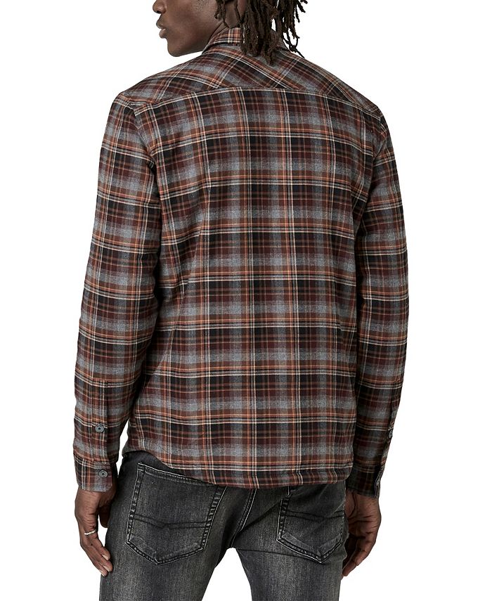 Buffalo David Bitton Shacket Giacca Camicia Uomo | Blouson Maniche Lunghe Nero