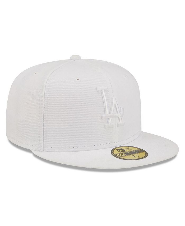 New Era Men's Los Angeles Dodgers White on White 59FIFTY Fitted Hat ...