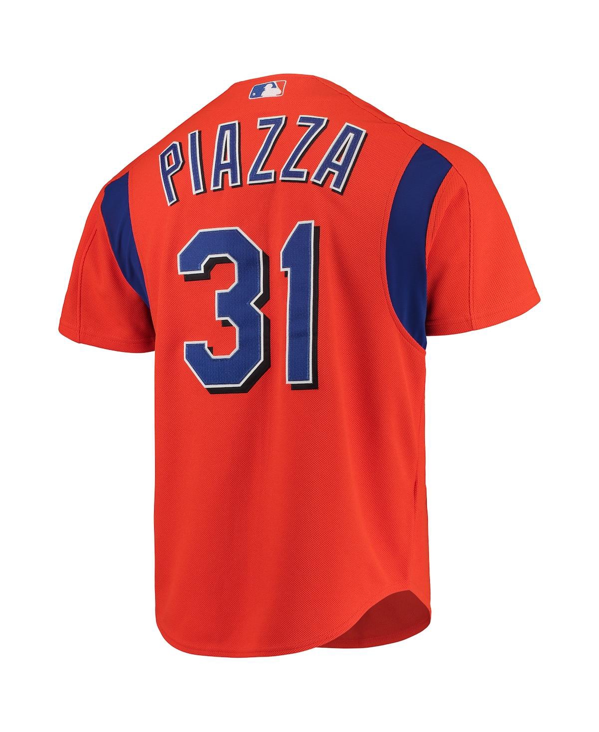Men's Mitchell & Ness Mike PiazzaNew York Mets Cooperstown Collection Mesh Batting Practice Jersey - Orange