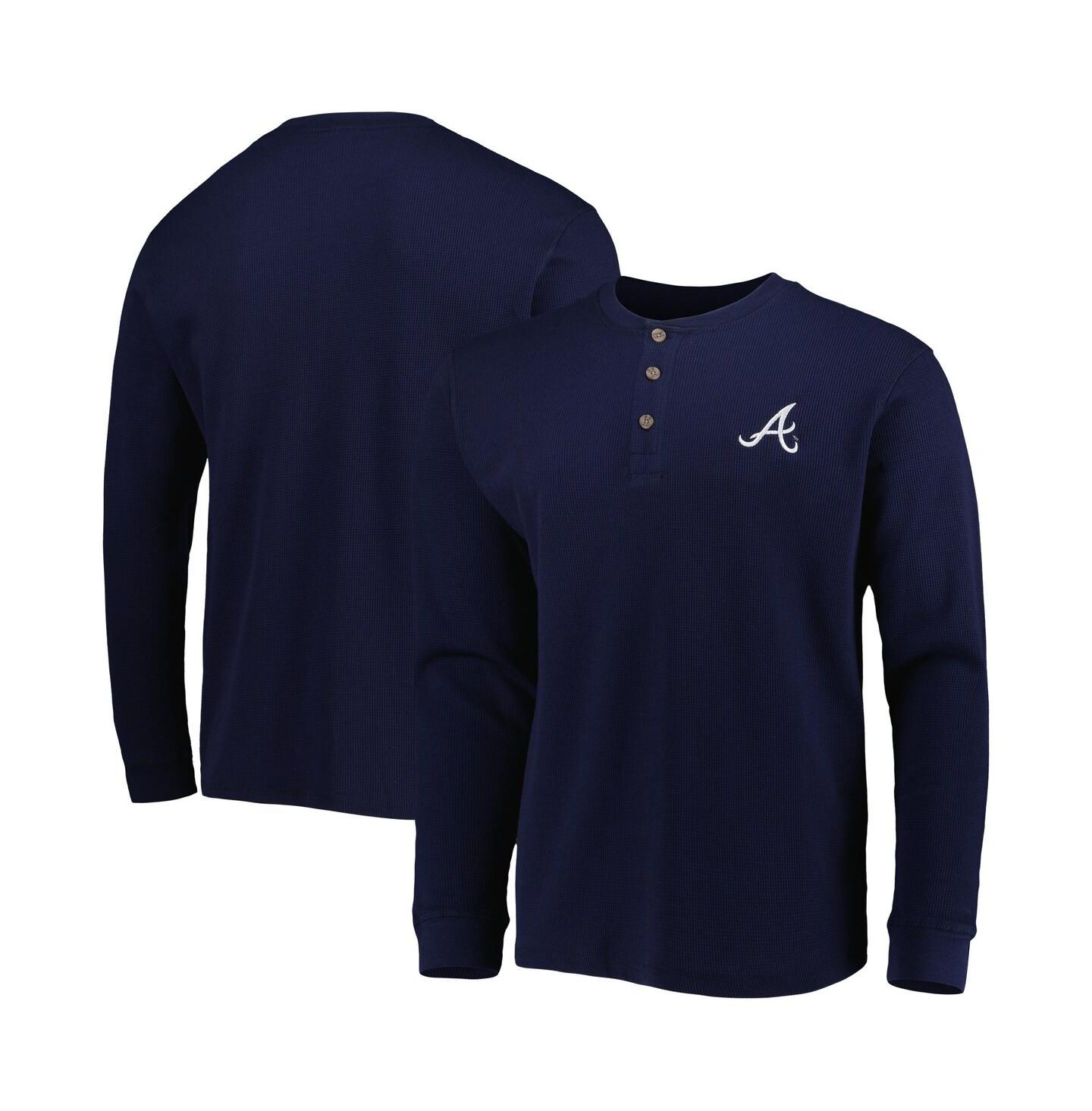 Мужская футболка Dunbrooke Atlanta Braves Navy Maverick Long Sleeve — фото 1