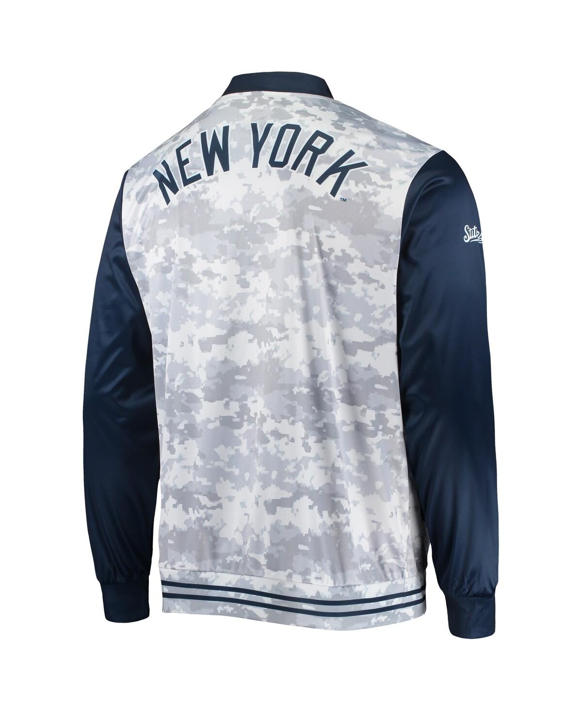 Shop Stitches Men's  Navy New York Yankees Camo Full-zip Jacket