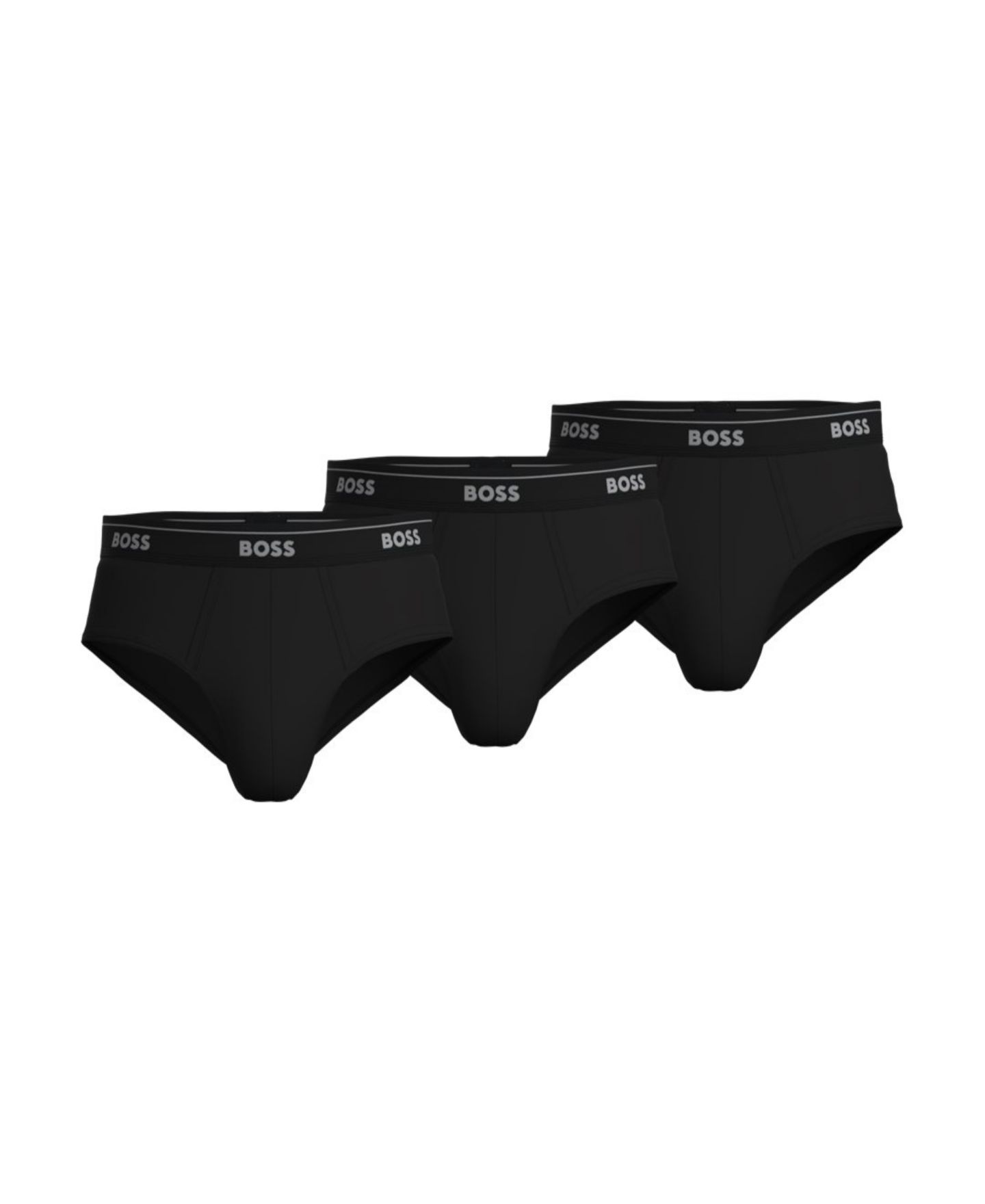 Трусы-брифы Classic для мужчин, 3 шт. — Hugo Boss, цвет: Чёрный — фото 1