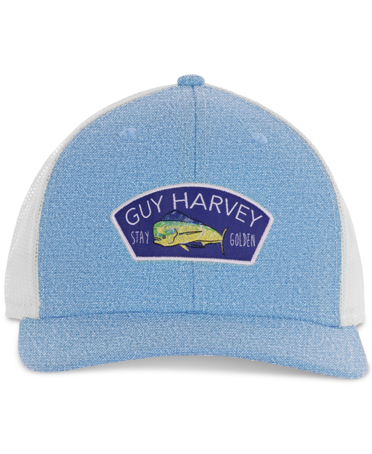 Guy Harvey Men's Colorblocked Logo Patch Trucker Hat