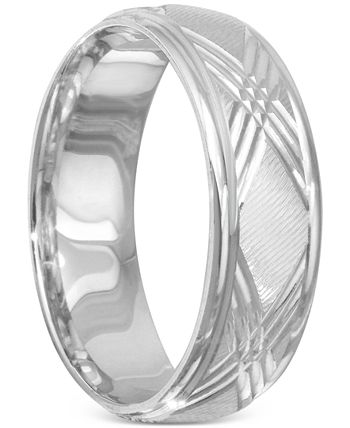 Men wedding sale bands macys