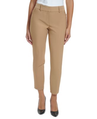 Comfort Fit Ankle Length Narrow Pants  Black Pink Butti Mc main image 0