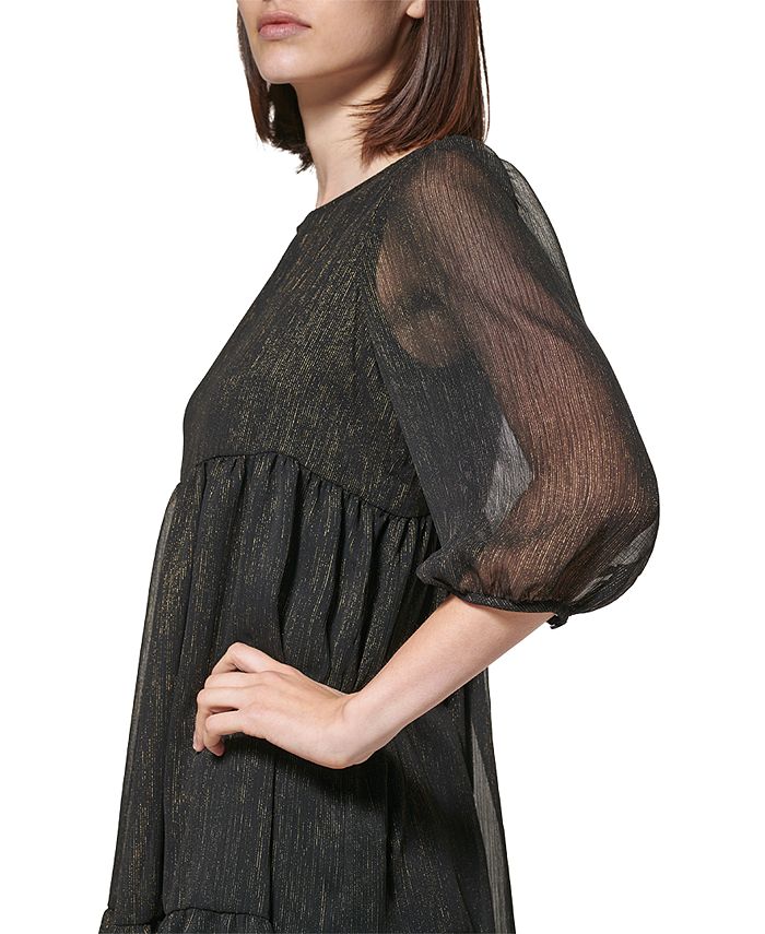 Calvin Klein EmpireWaist Chiffon Shift Dress Macy's