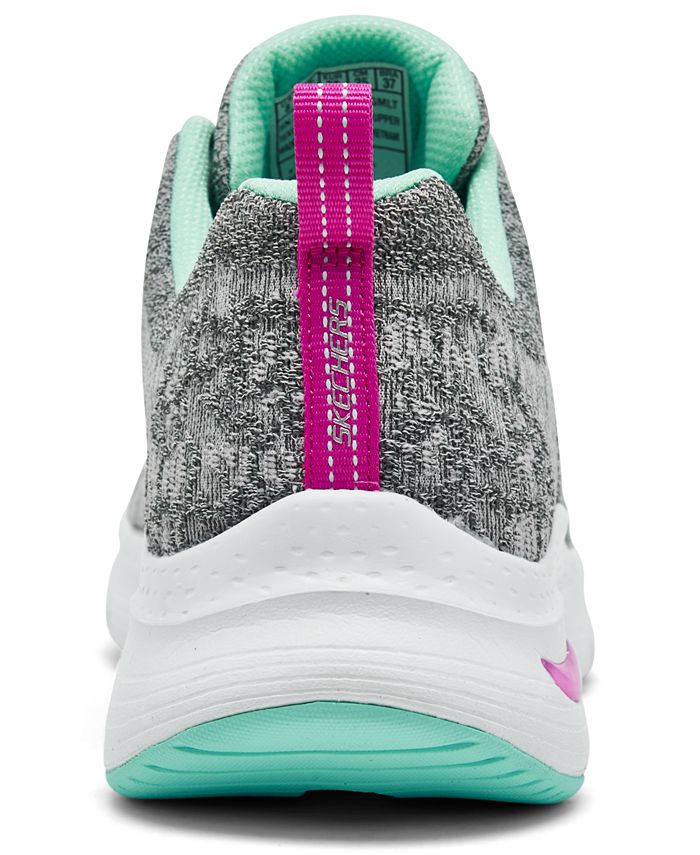 Skechers Women's Arch Fit - Comfy Wave Arch Support Walking Sneakers ...