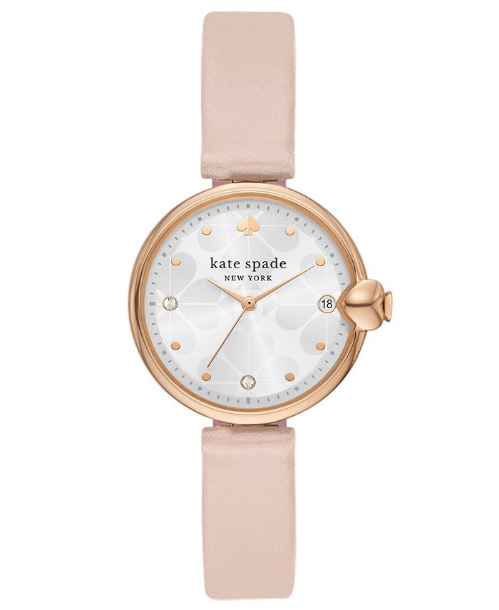 Kate spade watch pink online leather strap