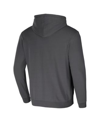 Men's NFL x Darius Rucker Collection by Charcoal Las Vegas Raiders Washed Pullover Hoodie