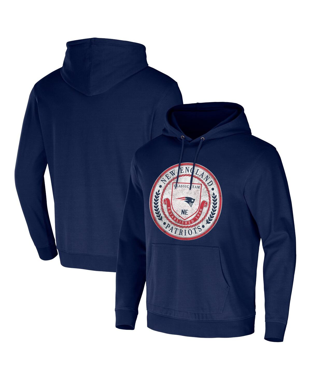Fanatics Men's Nfl X Darius Rucker Collection By  Navy New England Patriots Washed Pullover Hoodie In Navy