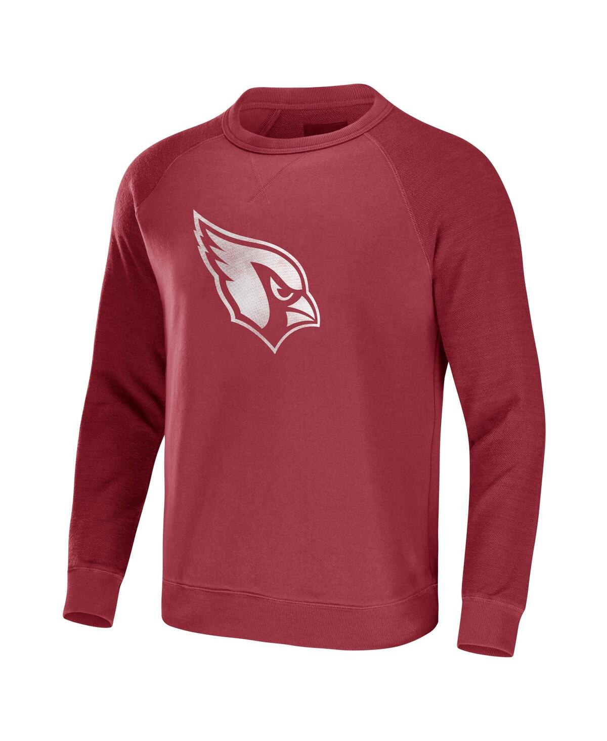 Fanatics Men's Nfl X Darius Rucker Collection By  Cardinal Arizona Cardinals Raglan Fleece Pullover S In Cardinal