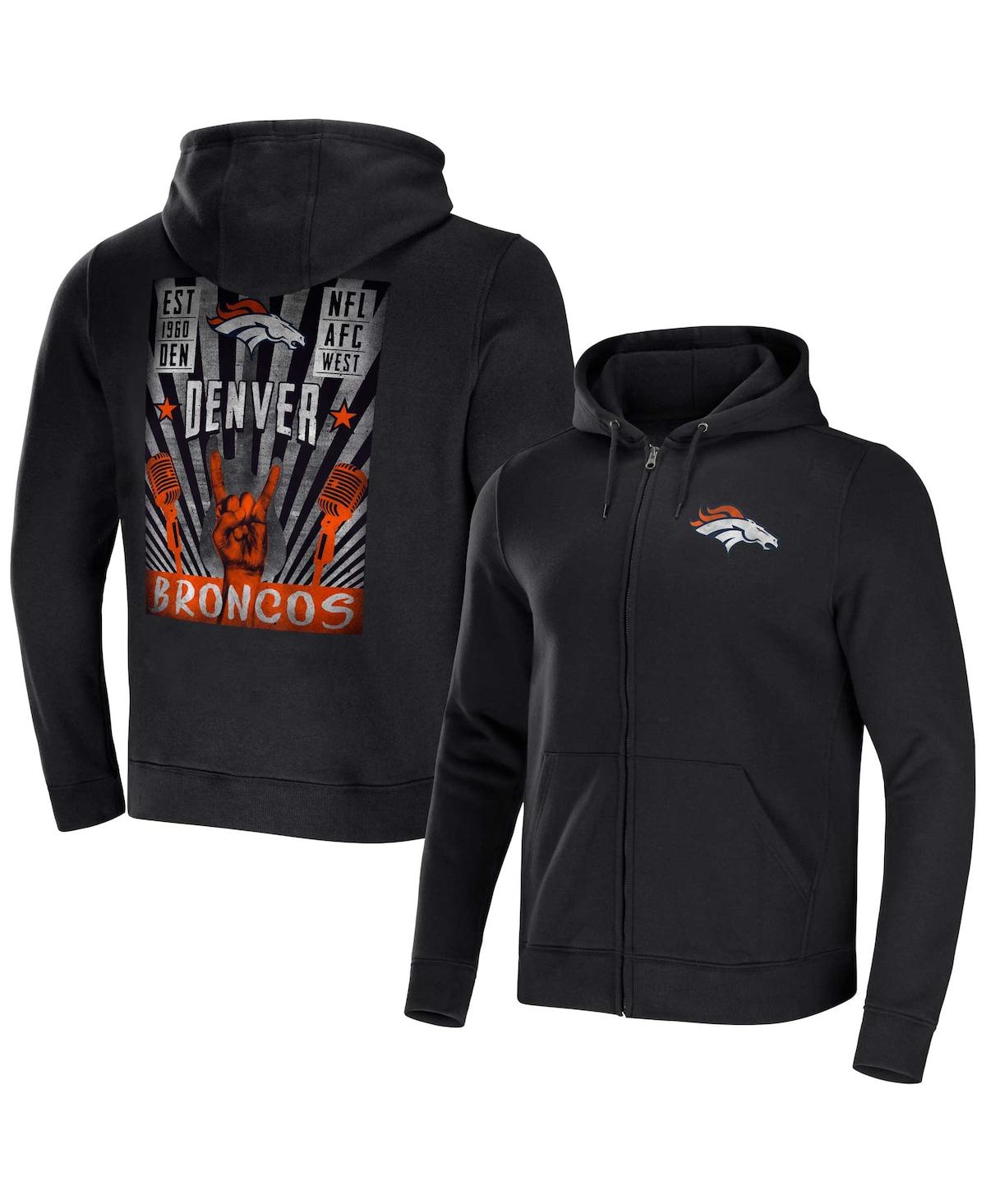 Fanatics Men's Nfl X Darius Rucker Collection By  Black Cleveland Browns Rocker Full-zip Hoodie In Black