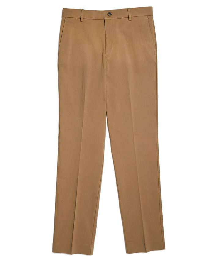 Lauren Ralph Lauren Big Boys Husky Solid Classic Pants - Macy's